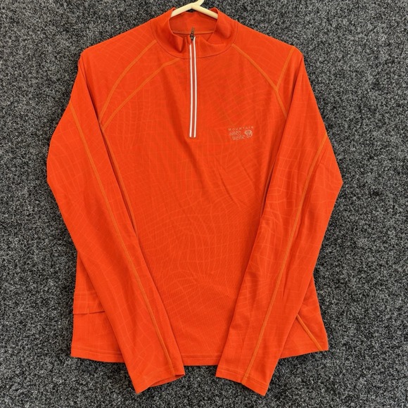 Mountain Hardwear Tops - Mountain Hard Wear‎ Women's Long Sleeve 1/4 Zip Fleece Pullover Medium Orange